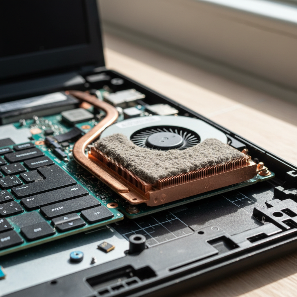 Dust-clogged laptop fan cleaning service in Herbert — Darwin NT 0836