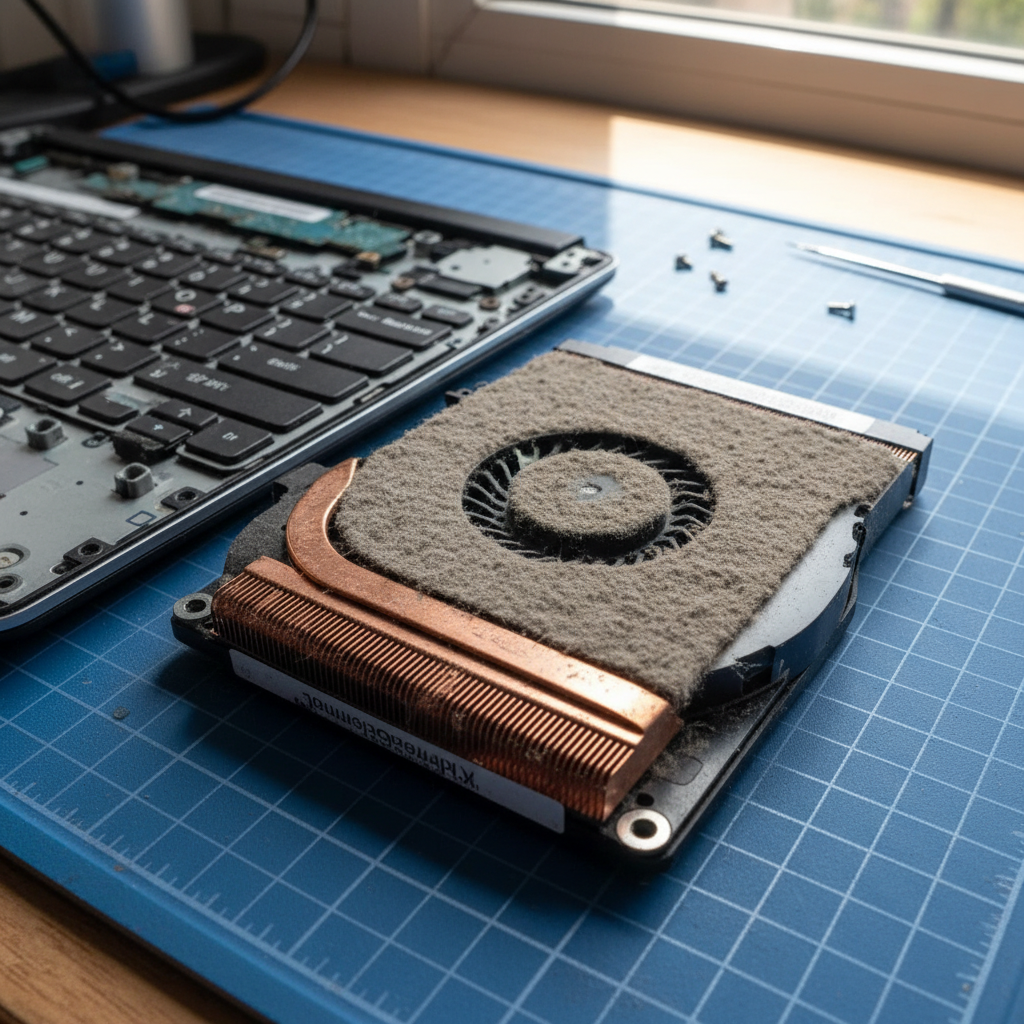 Dust-clogged laptop fan cleaning service in Hewett — Adelaide SA 5118