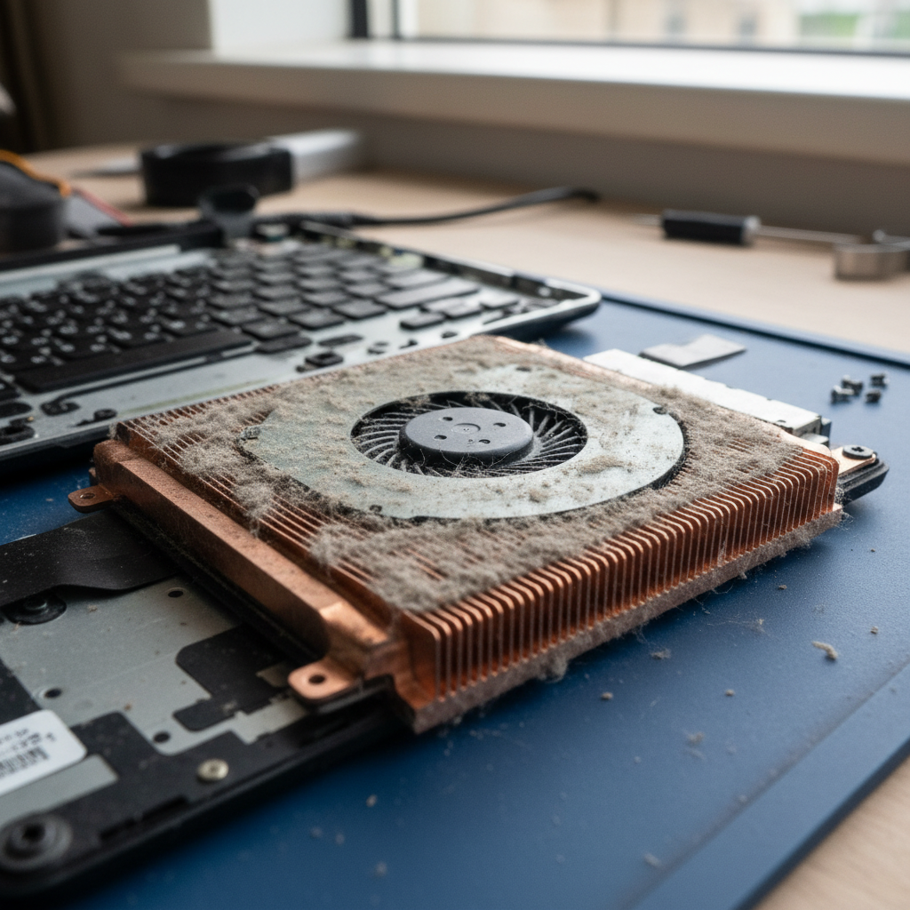 Dust-clogged laptop fan cleaning service in Howrah — Hobart TAS 7018