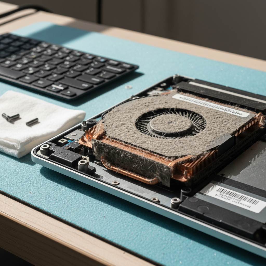 Dust-clogged laptop fan cleaning service in Ingle Farm — Adelaide SA 5098