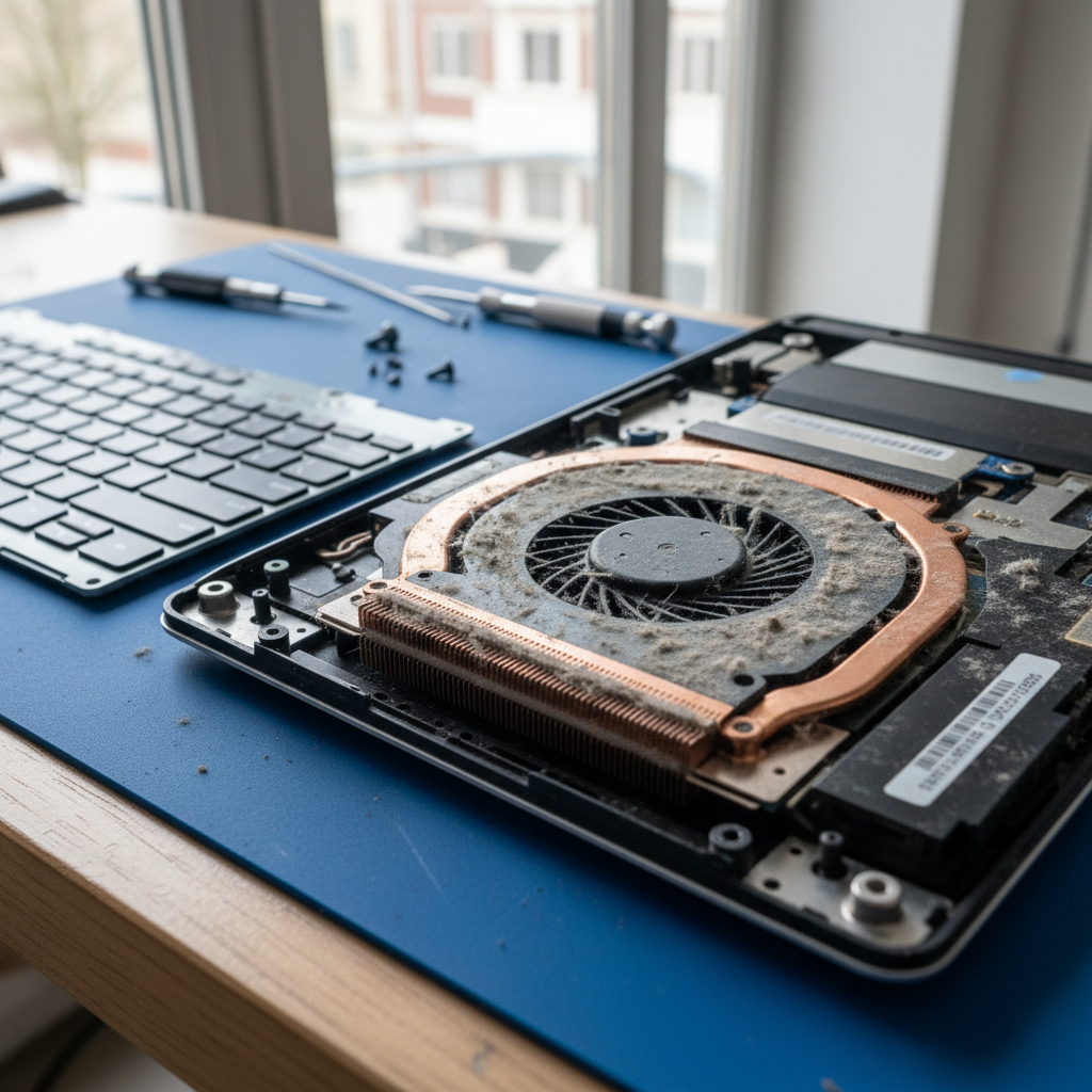 Dust-clogged laptop fan cleaning service in Kangarilla — Adelaide SA 5157