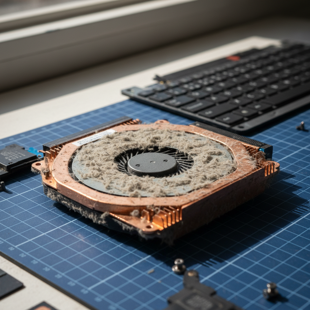 Dust-clogged laptop fan cleaning service in Kensington Gardens — Adelaide SA 5068