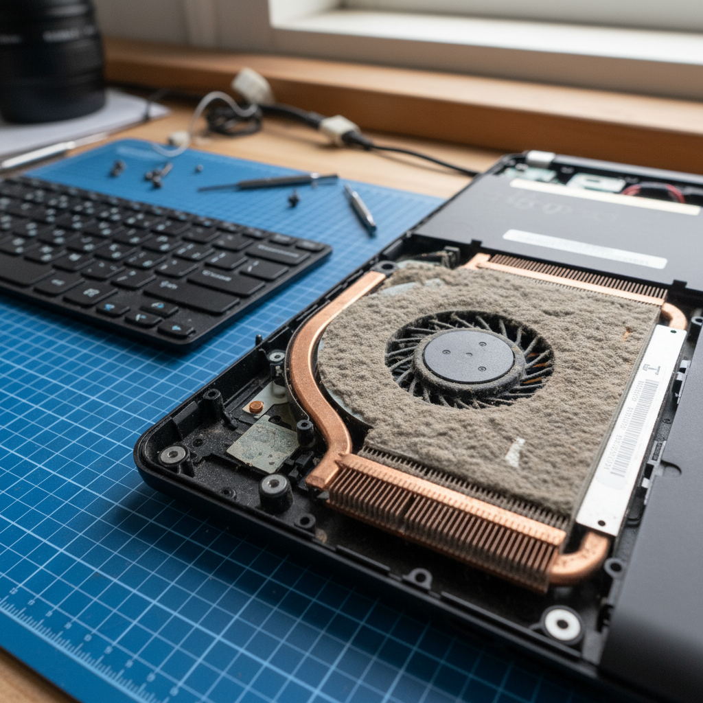 Dust-clogged laptop fan cleaning service in Kingston — Hobart TAS 7050
