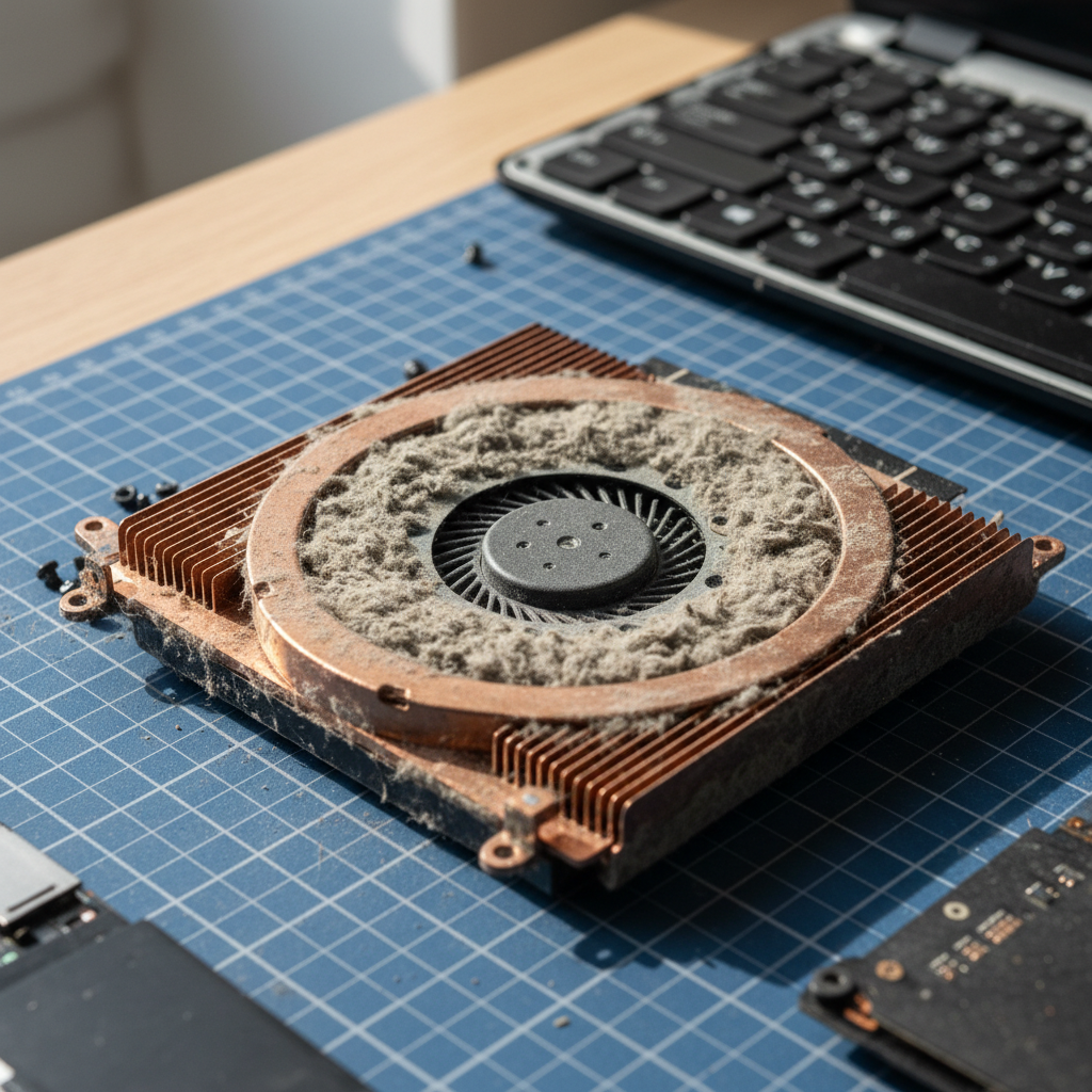 Dust-clogged laptop fan cleaning service in Lenah Valley — Hobart TAS 7008