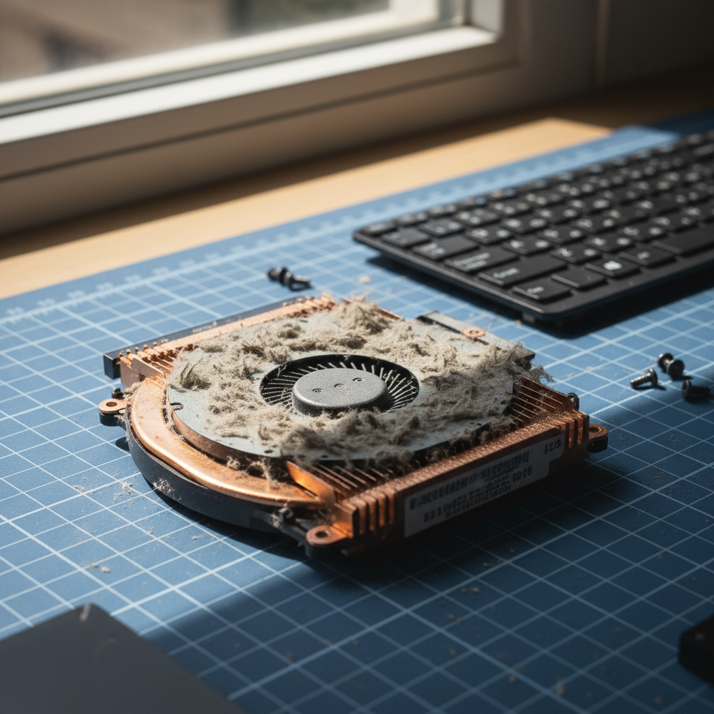 Dust-clogged laptop fan cleaning service in Linden Park — Adelaide SA 5065