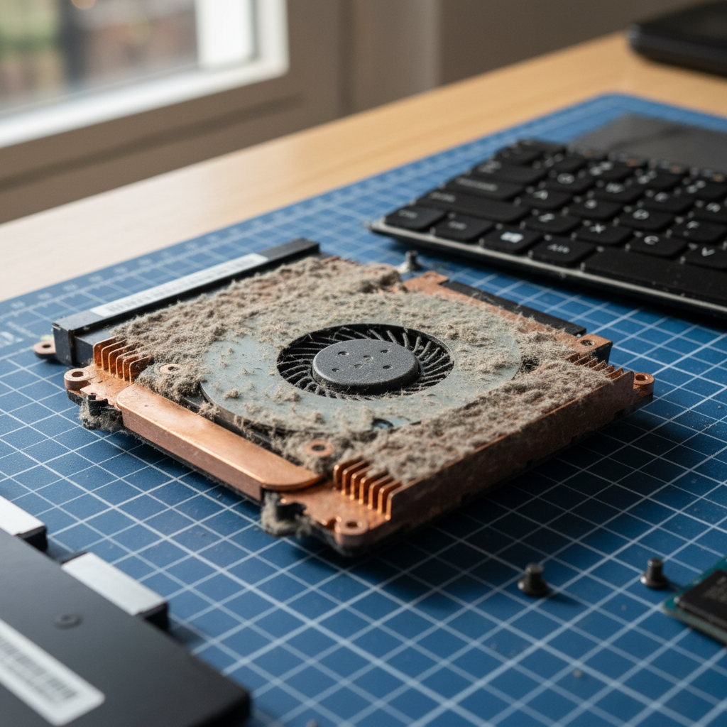 Dust-clogged laptop fan cleaning service in Lockleys — Adelaide SA 5032