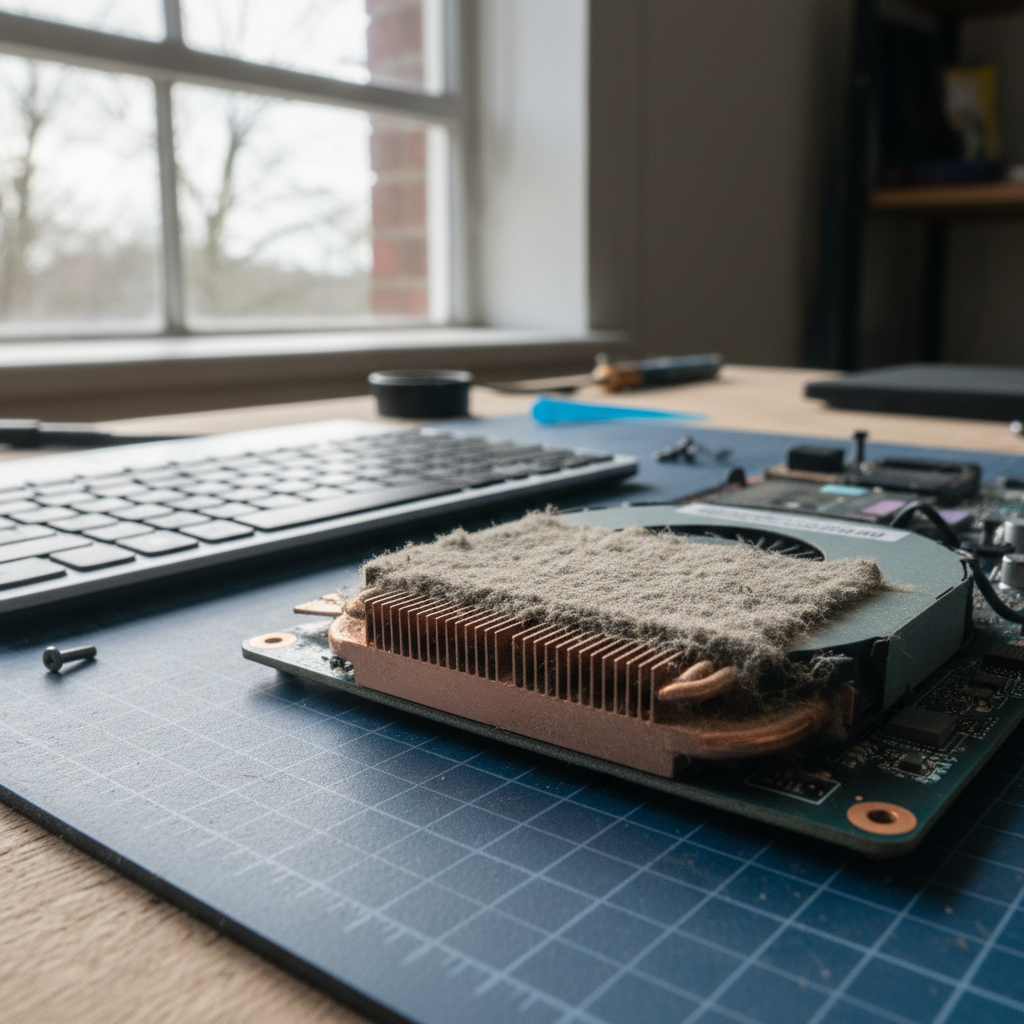 Dust-clogged laptop fan cleaning service in Magill — Adelaide SA 5072