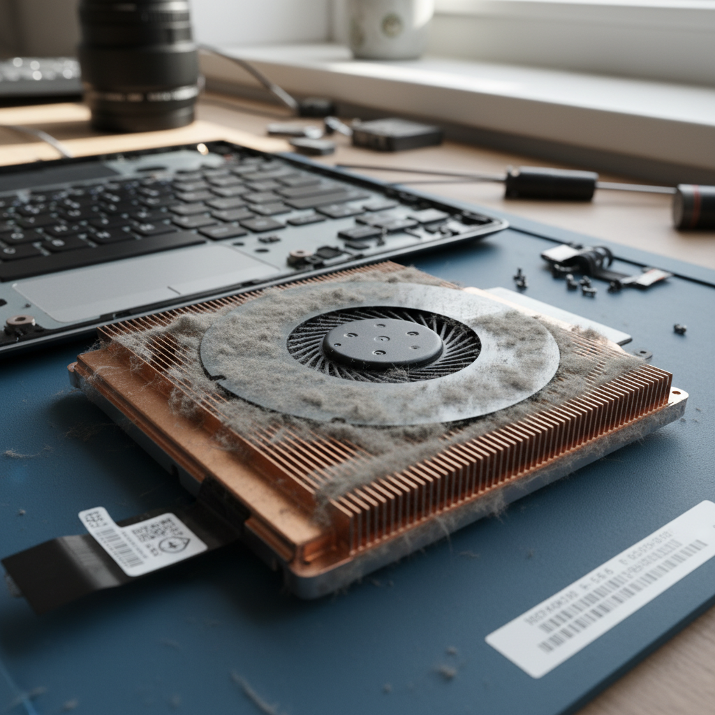 Dust-clogged laptop fan cleaning service in Mannering Park — Newcastle NSW 2259