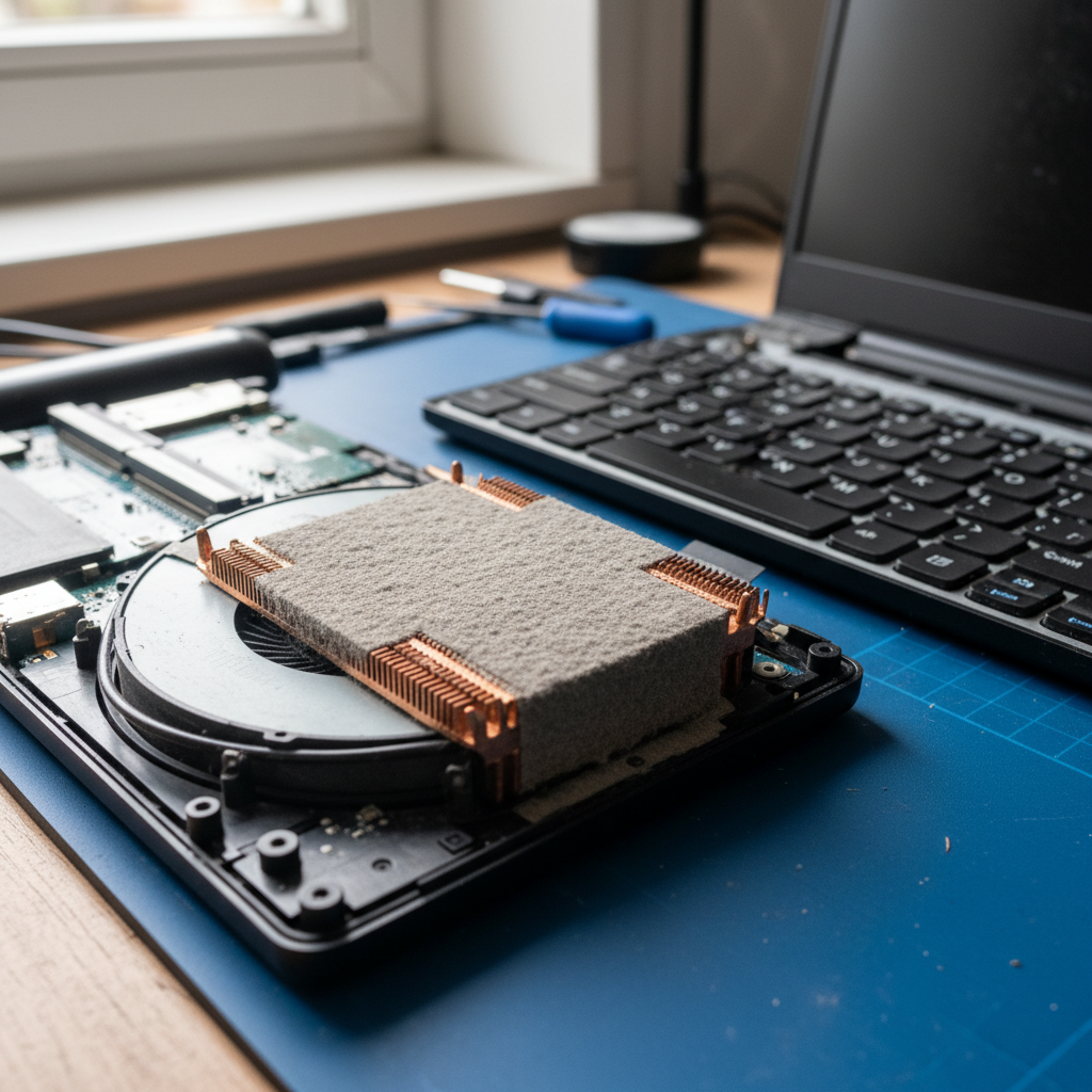 Dust-clogged laptop fan cleaning service in Marden — Adelaide SA 5070
