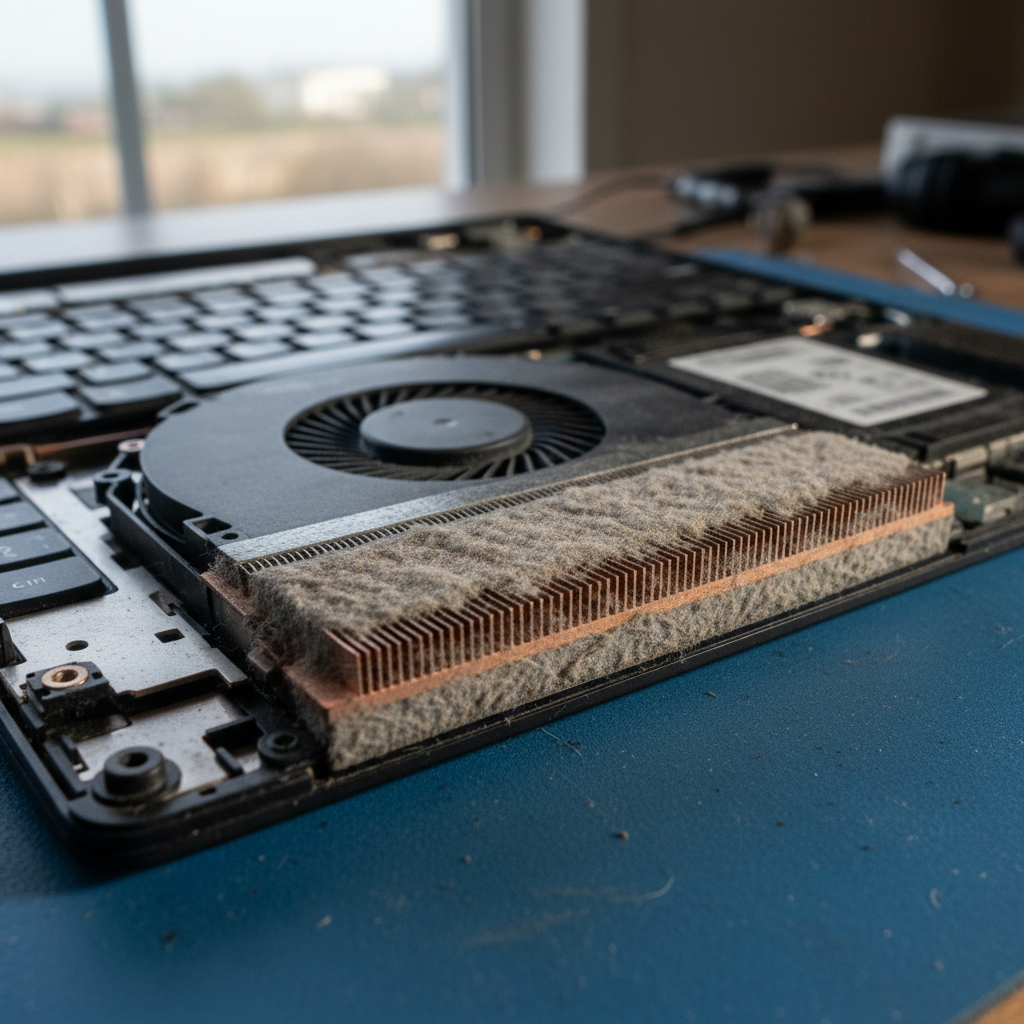 Dust-clogged laptop fan cleaning service in Maslin Beach — Adelaide SA 5170