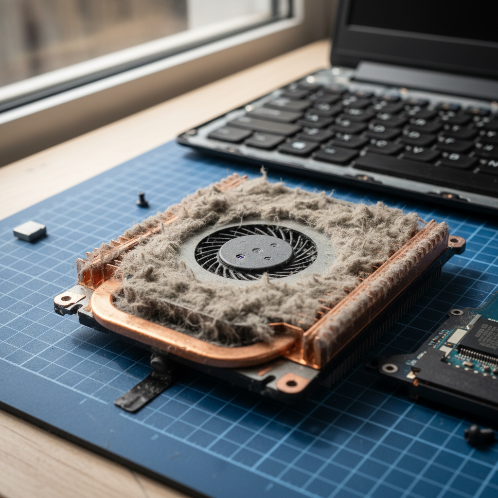 Dust-clogged laptop fan cleaning service in Mclaren Vale — Adelaide SA 5171