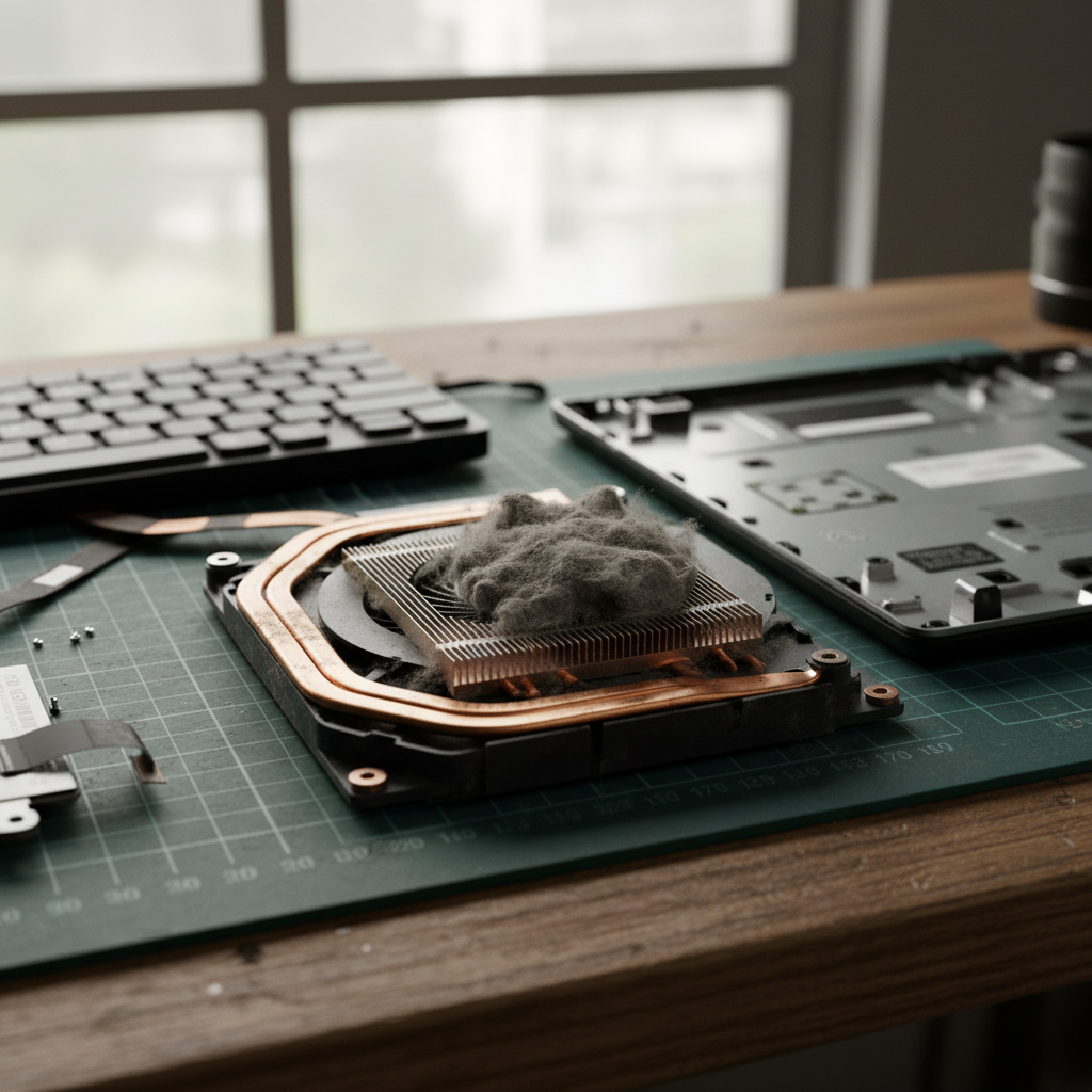 Dust-clogged laptop fan cleaning service in Middle Camp — Newcastle NSW 2281