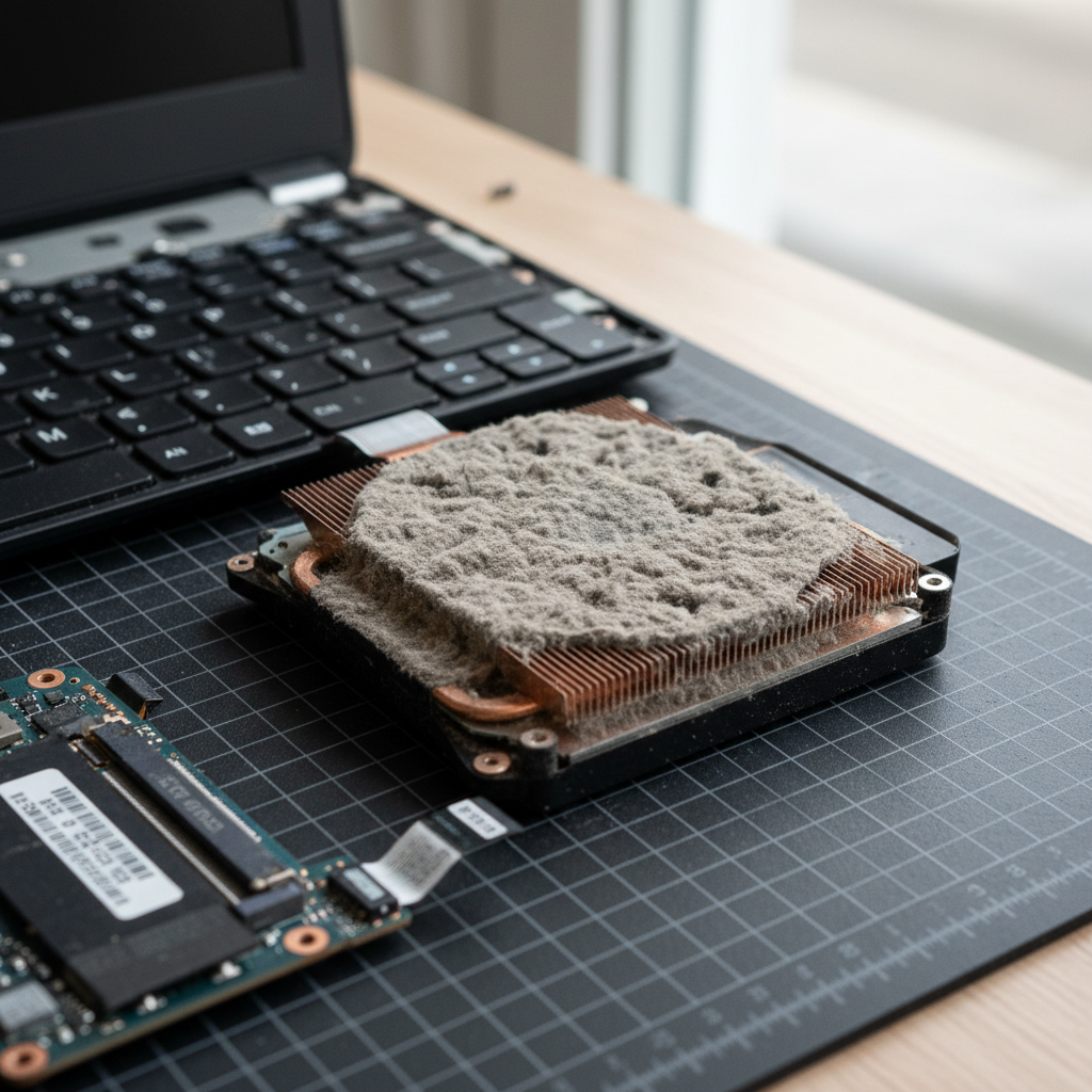 Dust-clogged laptop fan cleaning service in Modbury North — Adelaide SA 5092