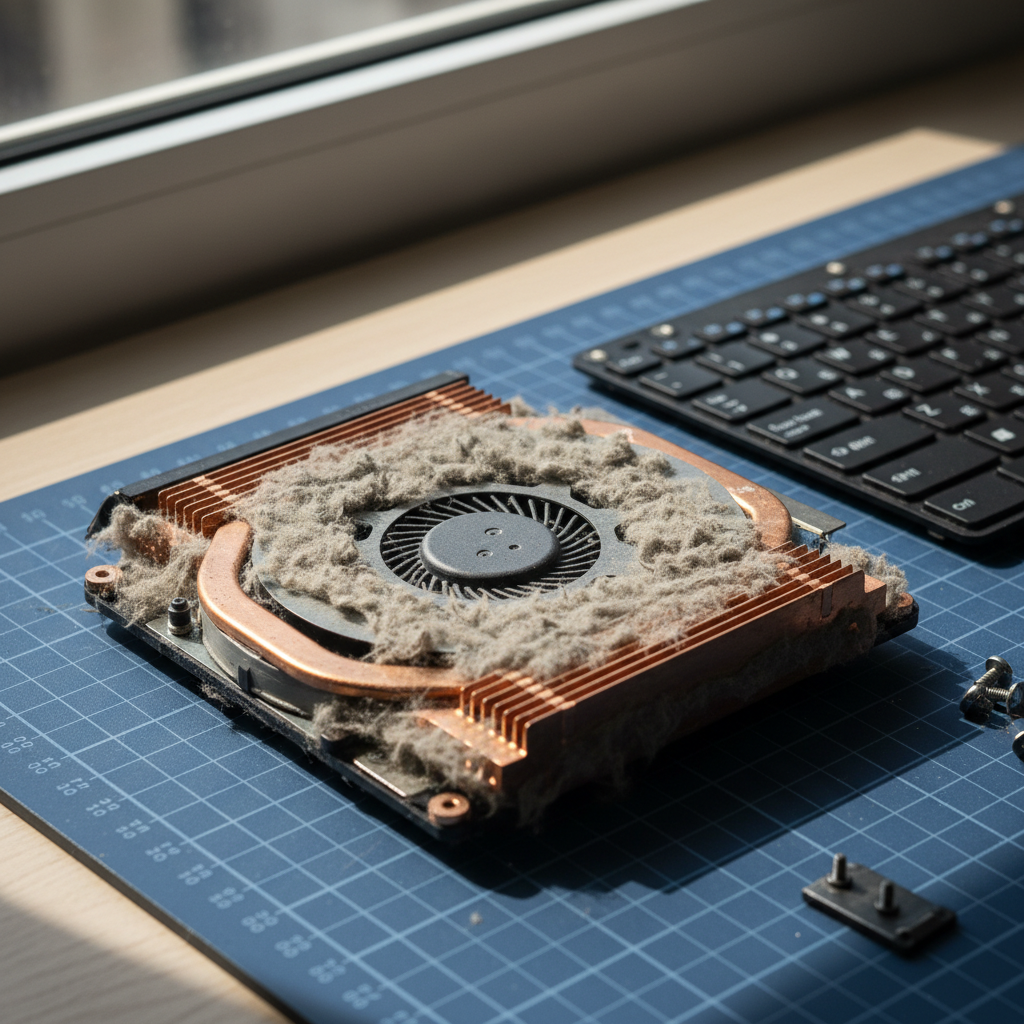 Dust-clogged laptop fan cleaning service in Montacute — Adelaide SA 5134