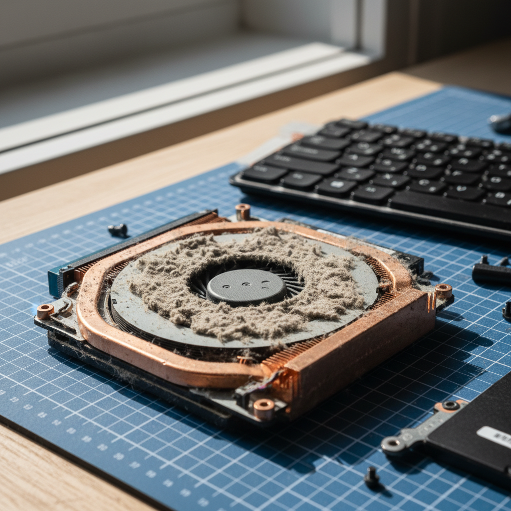 Dust-clogged laptop fan cleaning service in Montagu Bay — Hobart TAS 7018