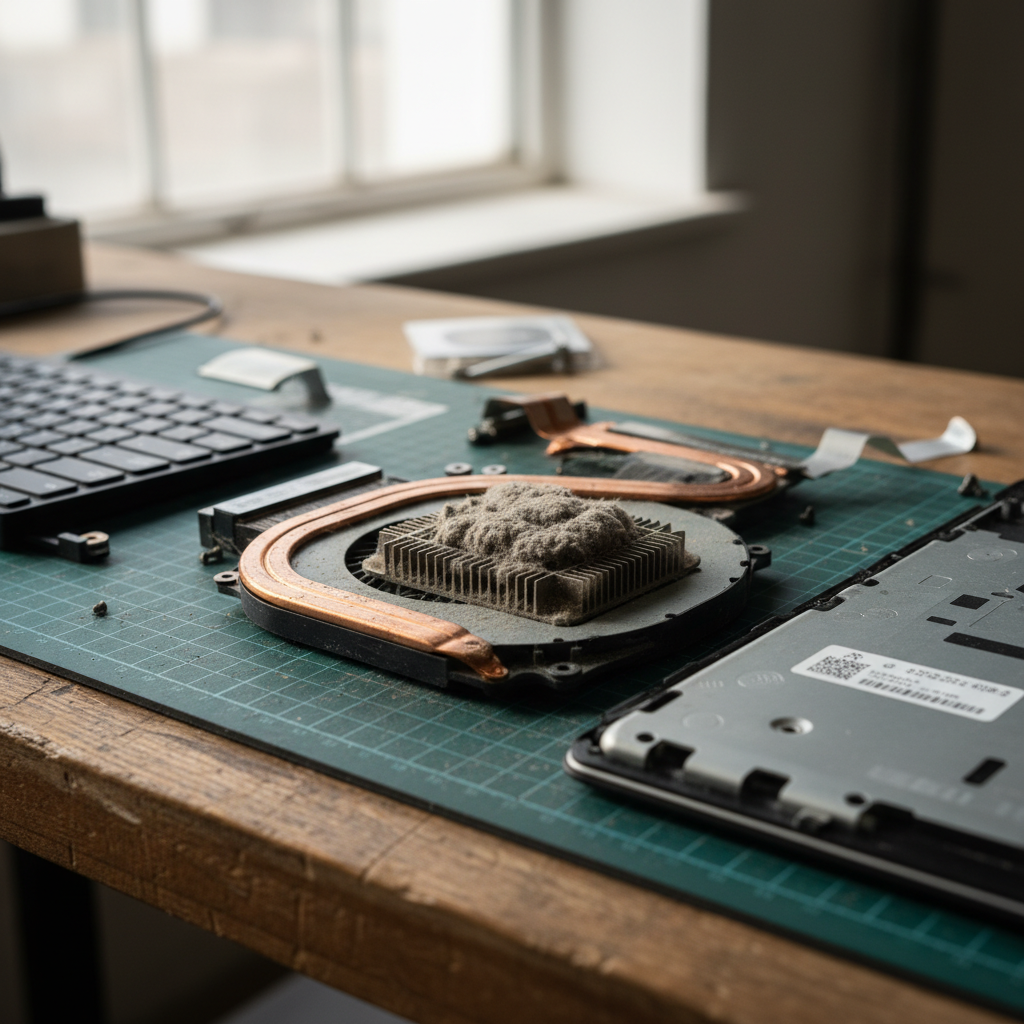 Dust-clogged laptop fan cleaning service in Morphettville — Adelaide SA 5043
