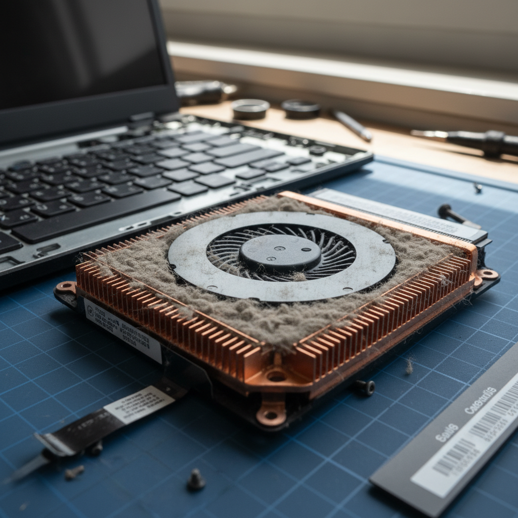 Dust-clogged laptop fan cleaning service in Mount George — Adelaide SA 5155