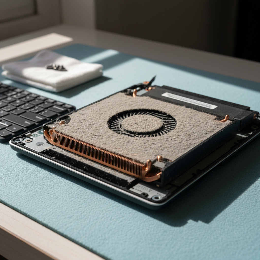 Dust-clogged laptop fan cleaning service in Mount Hutton — Newcastle NSW 2290