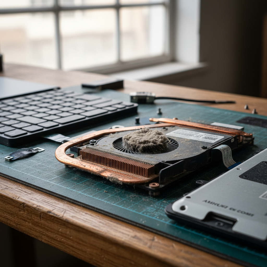 Dust-clogged laptop fan cleaning service in Norton Summit — Adelaide SA 5136