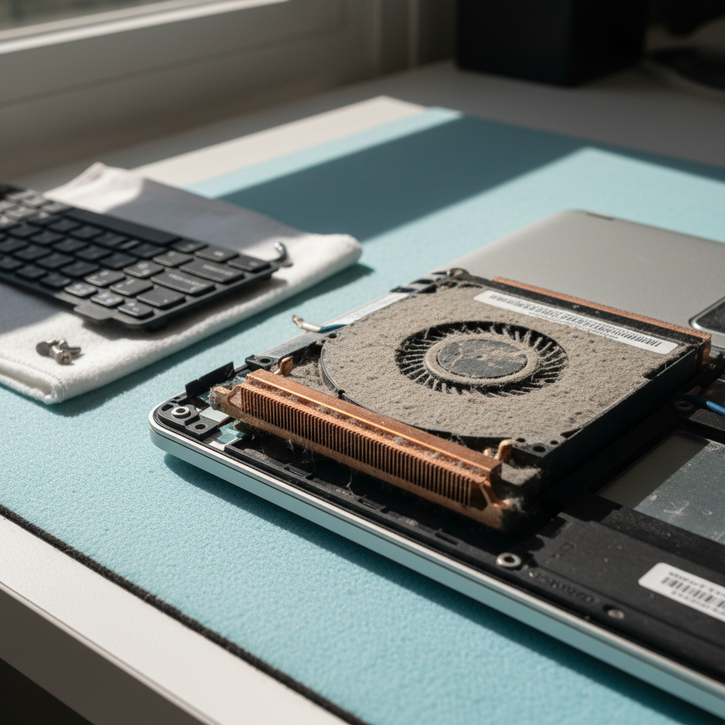 Dust-clogged laptop fan cleaning service in Nulkaba — Newcastle NSW 2325