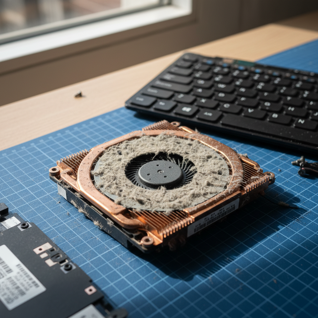Dust-clogged laptop fan cleaning service in Oakhampton Heights — Newcastle NSW 2320