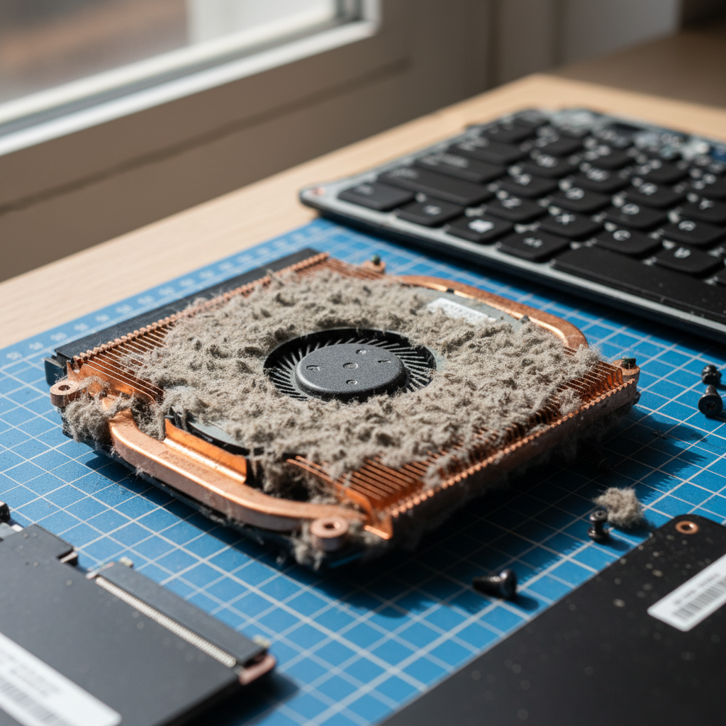 Dust-clogged laptop fan cleaning service in One Mile — Newcastle NSW 2316