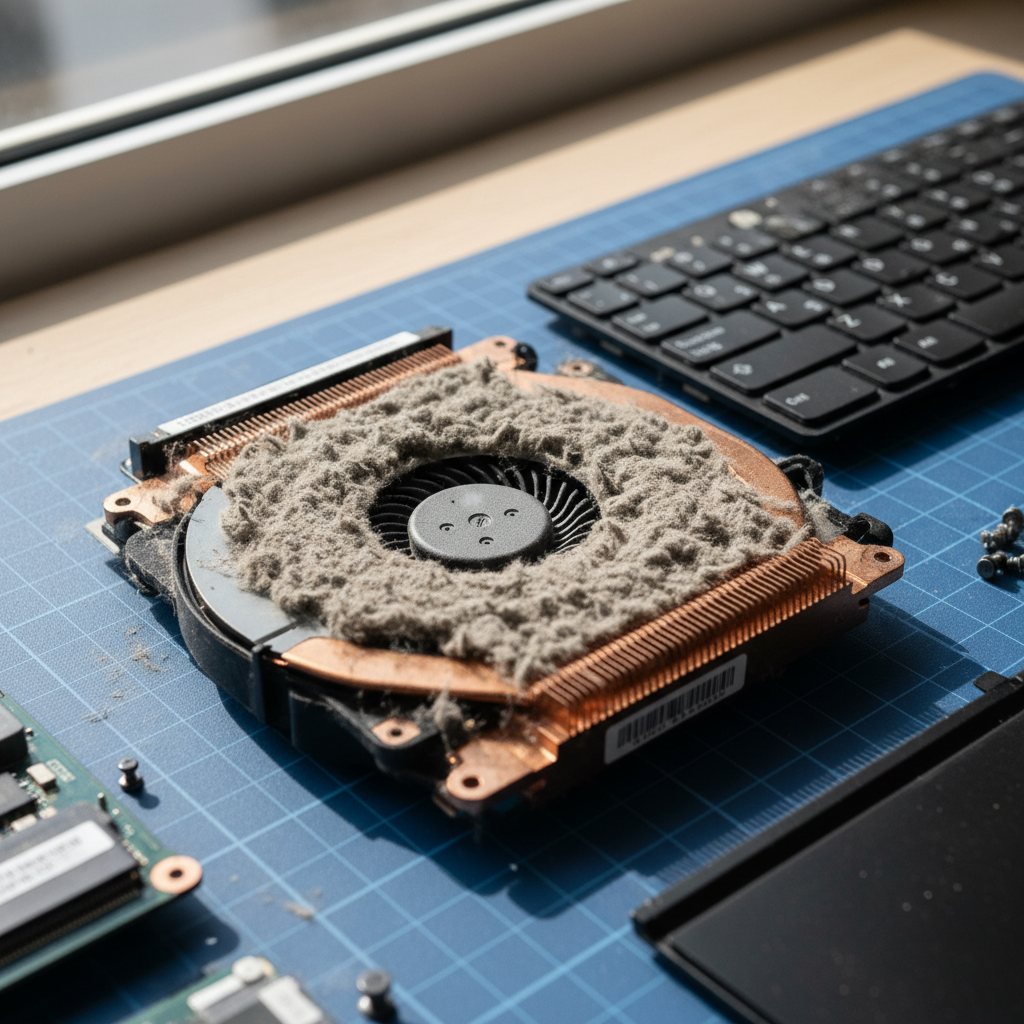 Dust-clogged laptop fan cleaning service in One Tree Hill — Adelaide SA 5114