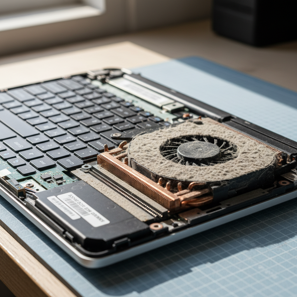 Dust-clogged laptop fan cleaning service in Otago — Hobart TAS 7017