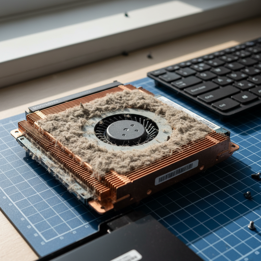 Dust-clogged laptop fan cleaning service in Para Vista — Adelaide SA 5093