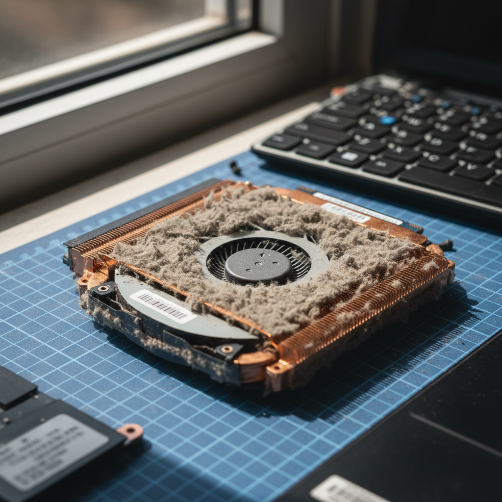 Dust-clogged laptop fan cleaning service in Pelton — Newcastle NSW 2325
