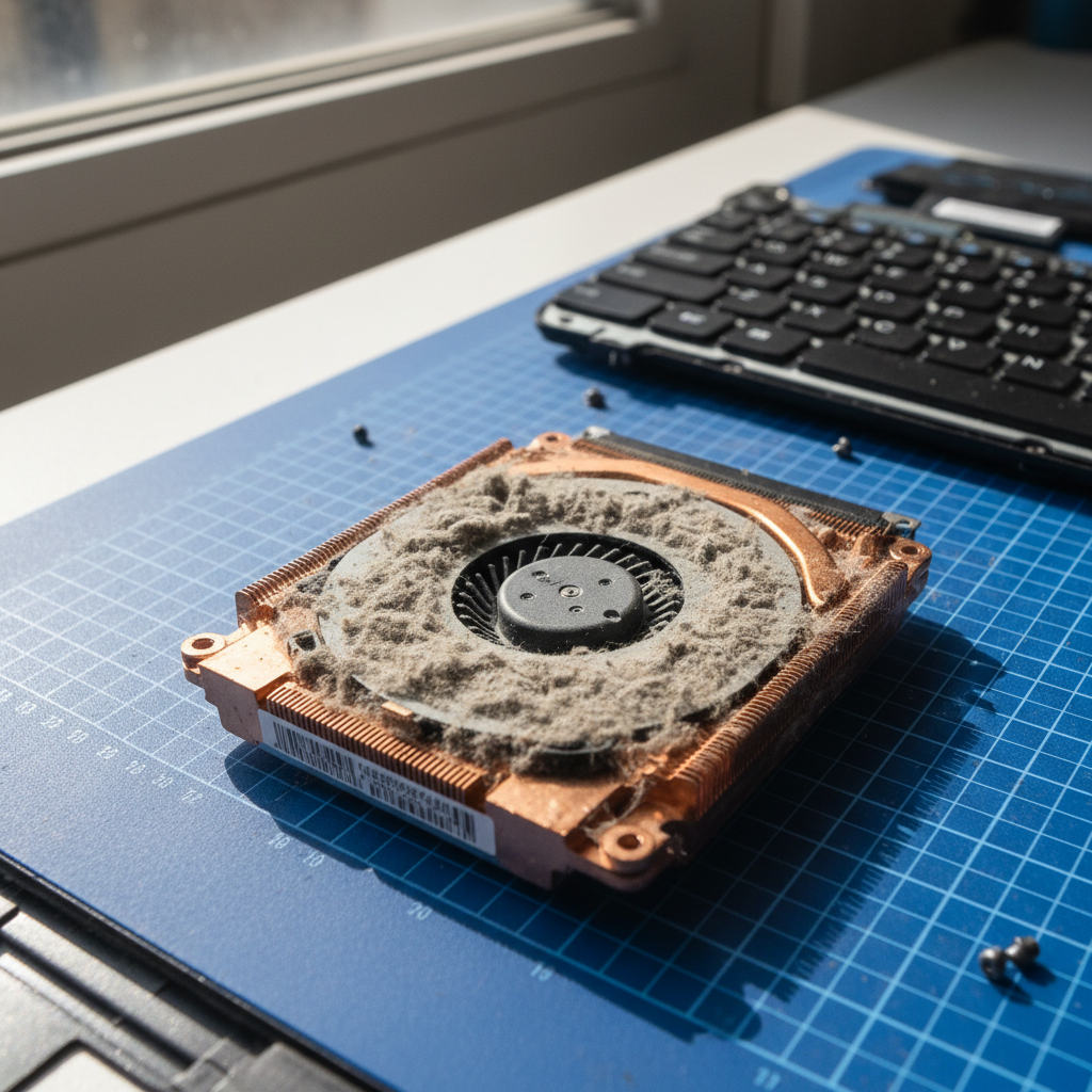 Dust-clogged laptop fan cleaning service in Pinny Beach — Newcastle NSW 2281