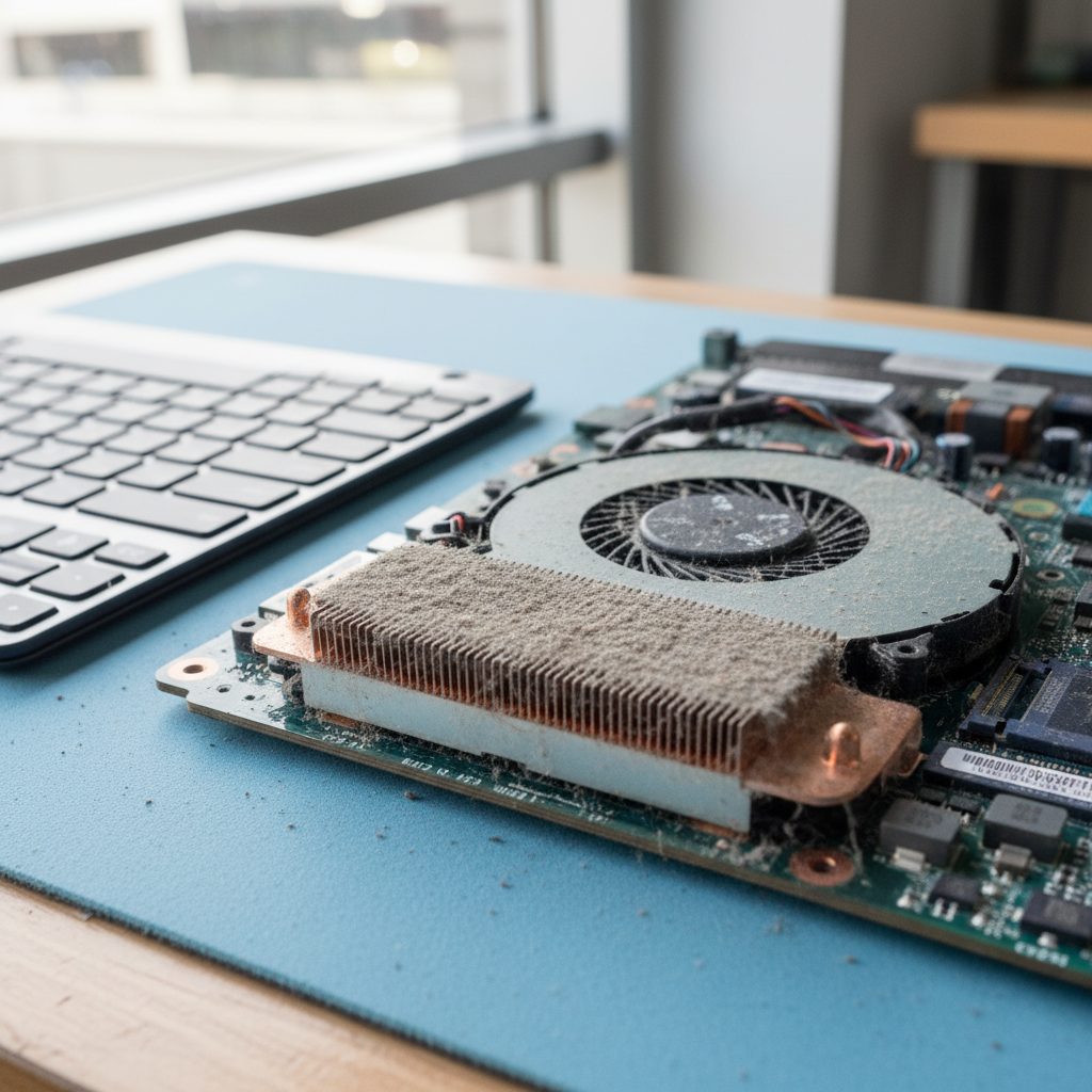 Dust-clogged laptop fan cleaning service in Port Noarlunga — Adelaide SA 5167