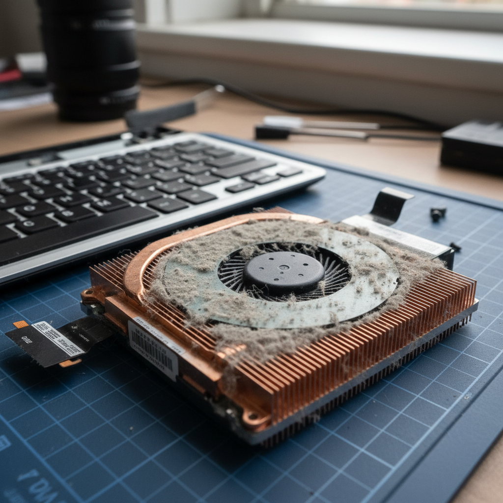 Dust-clogged laptop fan cleaning service in Port Willunga — Adelaide SA 5173