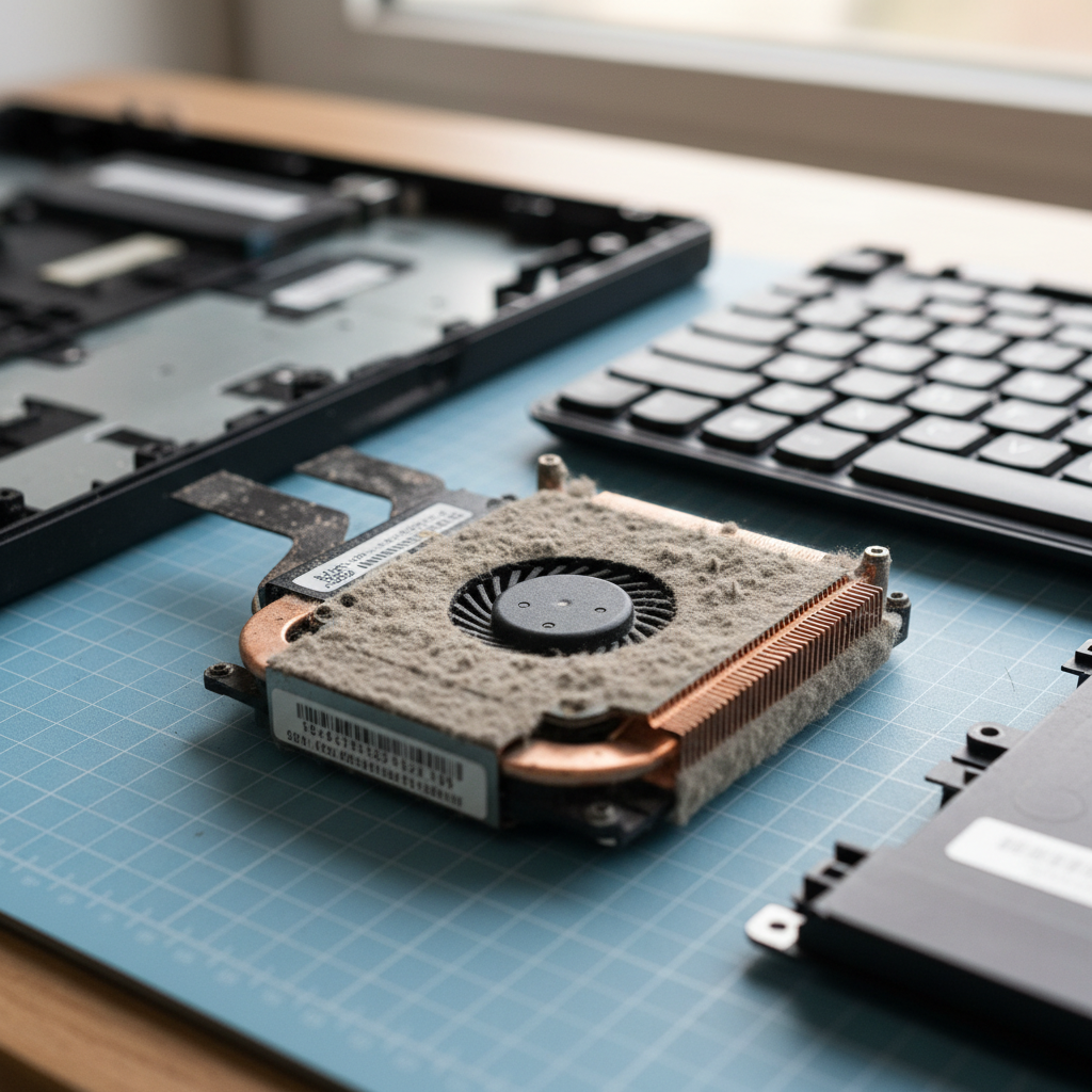 Dust-clogged laptop fan cleaning service in Prospect West — Adelaide SA 5082