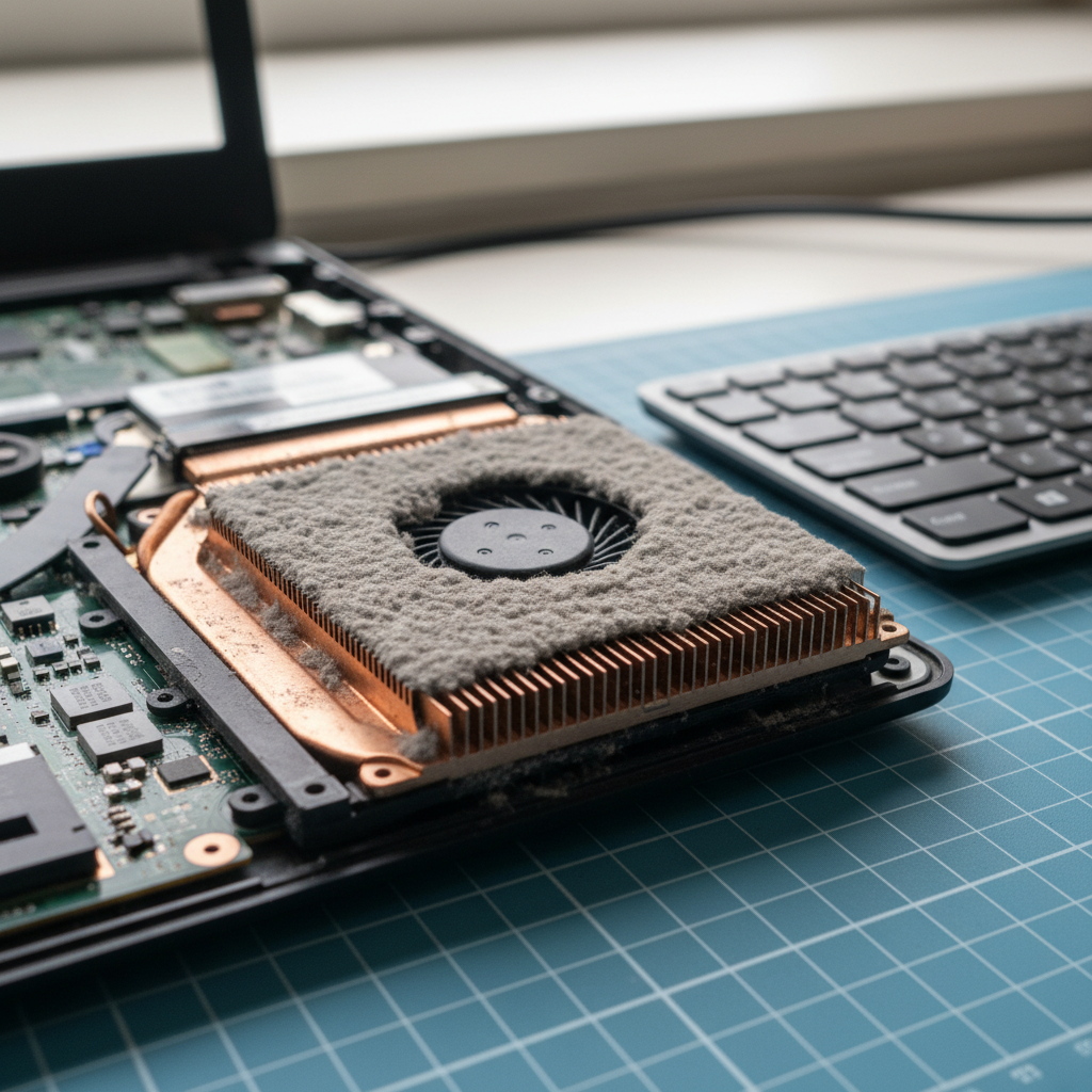 Dust-clogged laptop fan cleaning service in Rathmines — Newcastle NSW 2283