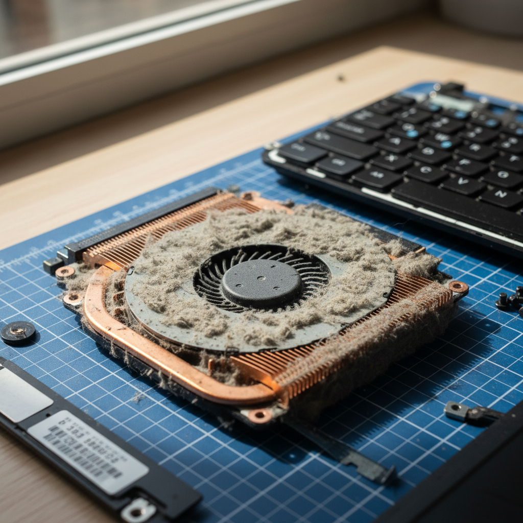 Dust-clogged laptop fan cleaning service in Salisbury Plain — Adelaide 5109