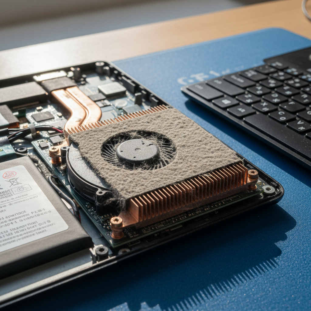 Dust-clogged laptop fan cleaning service in Tahlee — Newcastle NSW 2324