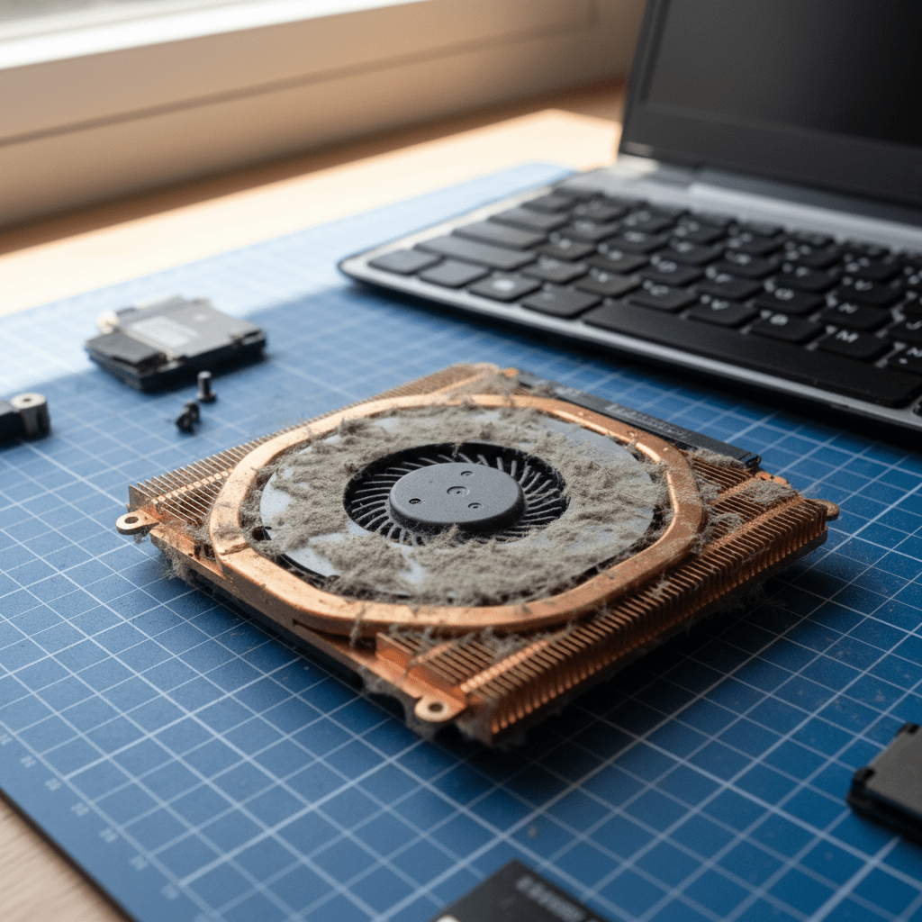 Dust-clogged laptop fan cleaning service in Underdale — Adelaide SA 5032