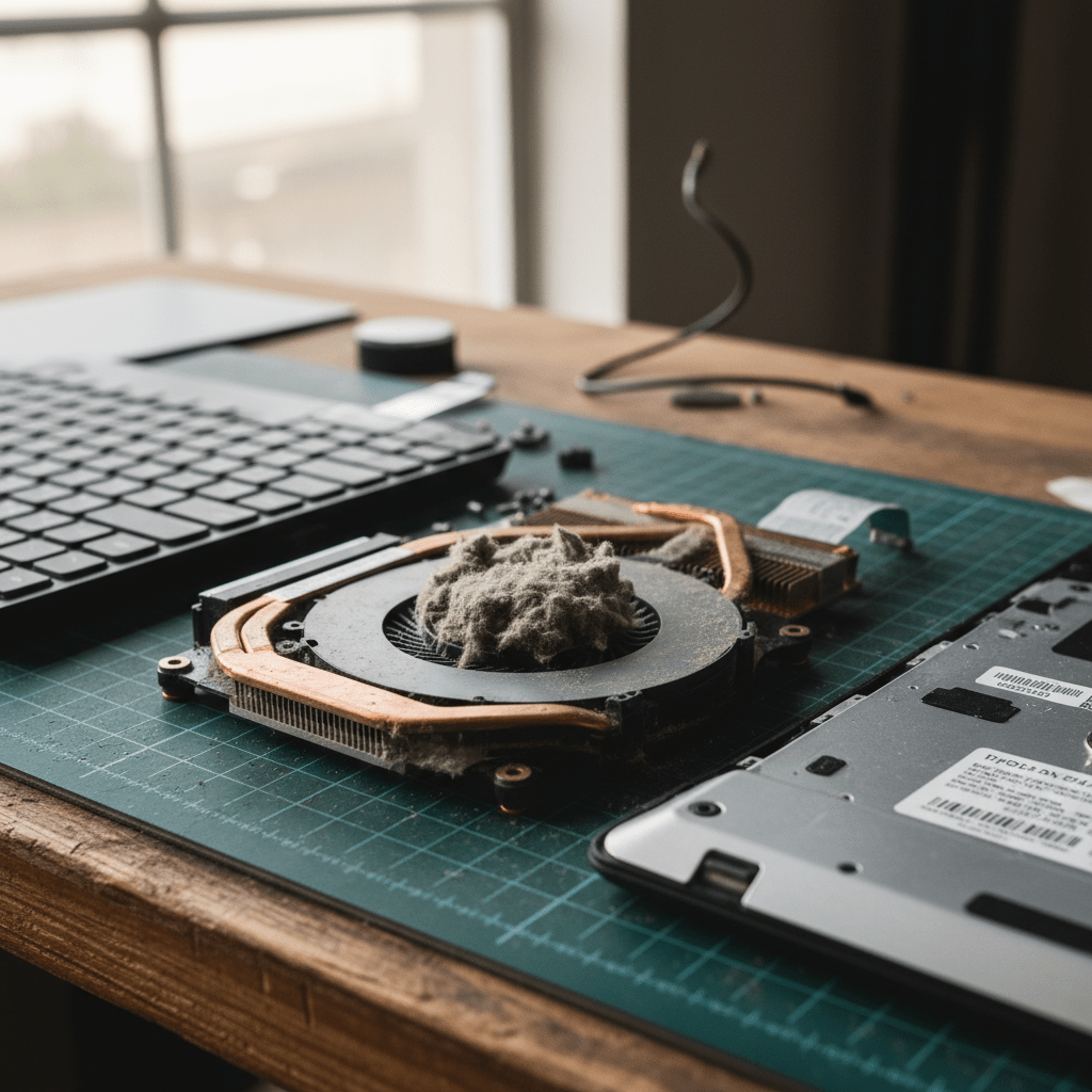 Dust-clogged laptop fan cleaning service in Walkerville — Adelaide SA 5081