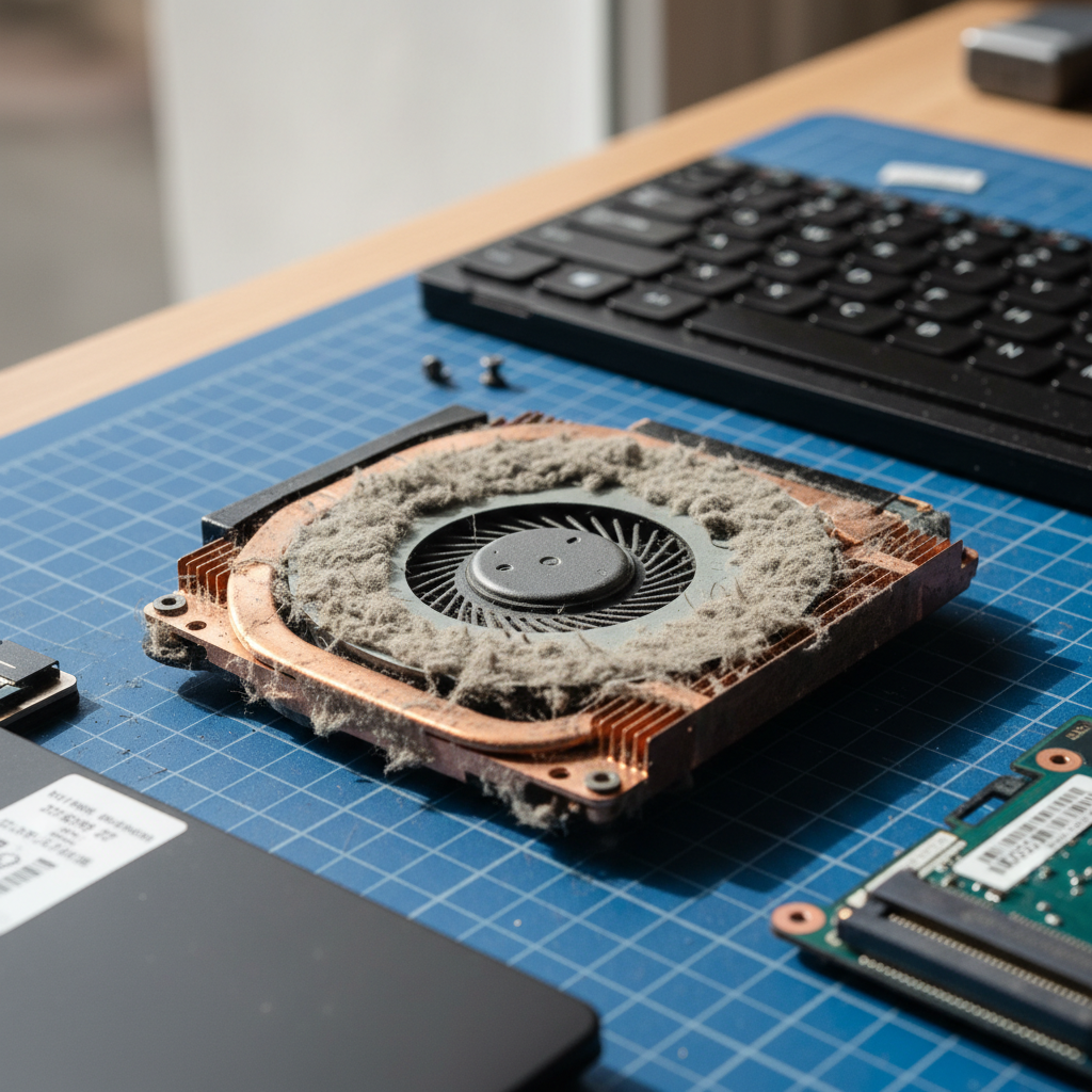 Dust-clogged laptop fan cleaning service in Wallsend — Newcastle NSW 2287