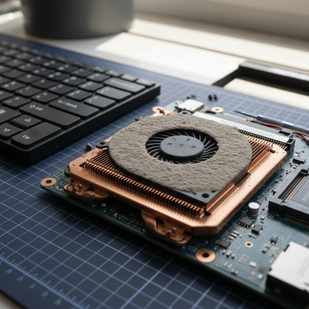 Dust-clogged laptop fan cleaning service in Warabrook — Newcastle NSW 2304