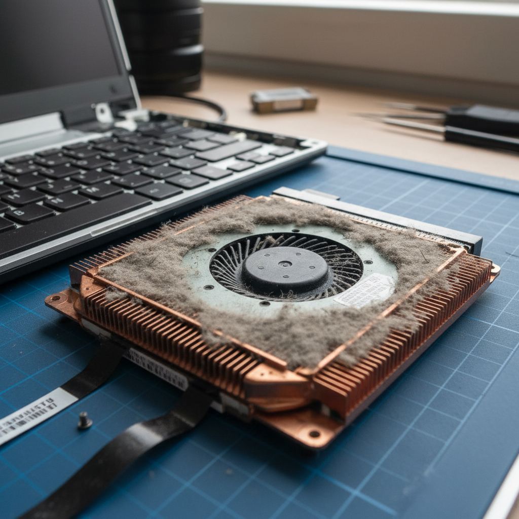 Dust-clogged laptop fan cleaning service in West Moonah — Hobart TAS 7009