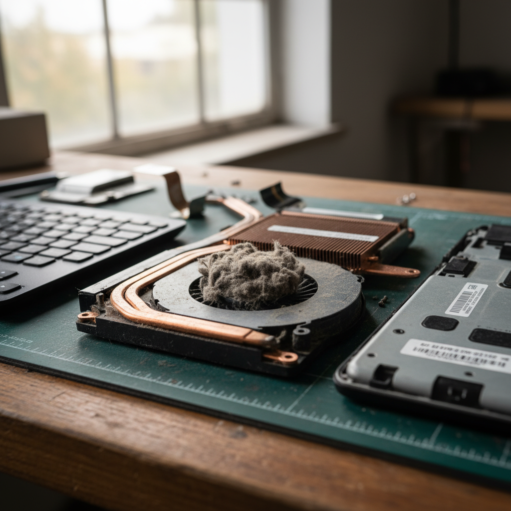 Dust-clogged laptop fan cleaning service in Wishart — Darwin NT 0822