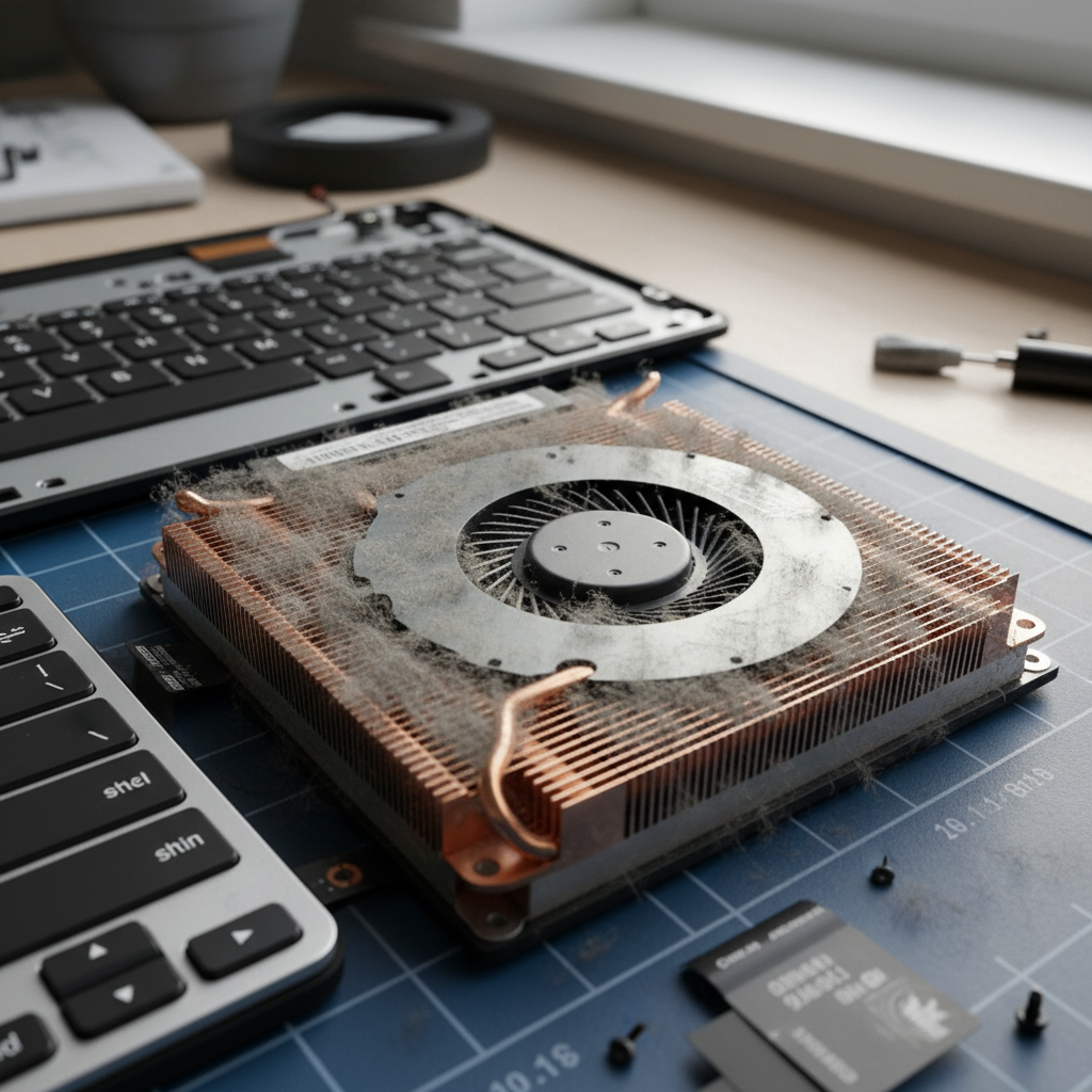 Dust-clogged laptop fan cleaning service in Woodroffe — Darwin NT 0830