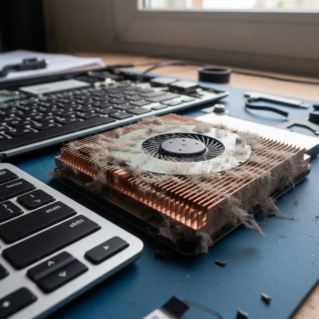 Dust-clogged laptop fan cleaning service in Yarrawonga — Darwin NT 0830