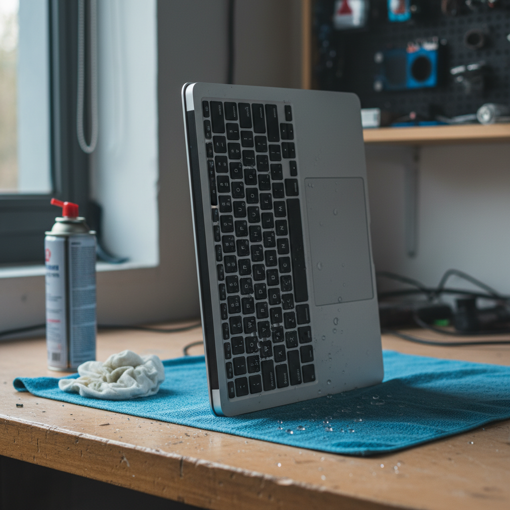 Liquid damage laptop repair in Booragul — Newcastle NSW 2284