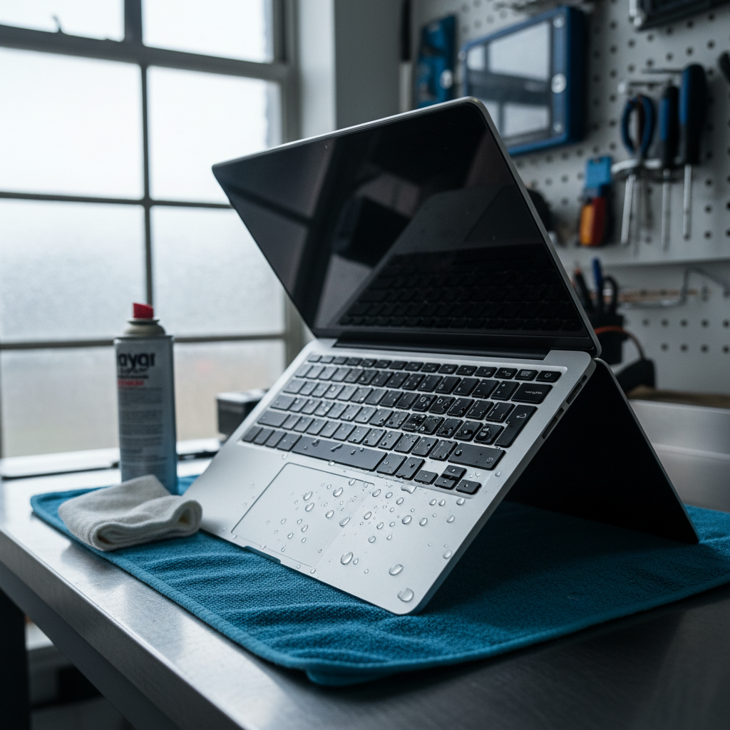 Liquid damage laptop repair in Caves Beach — Newcastle NSW 2281