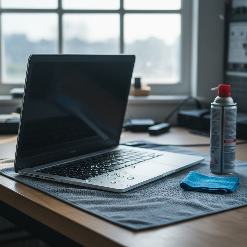 Liquid damage laptop repair in Elrington — Newcastle NSW 2325