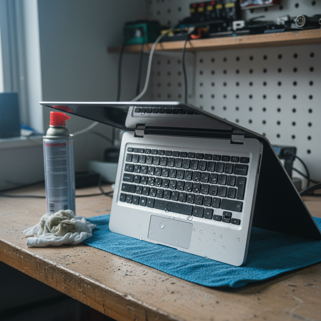 Liquid damage laptop repair in Glen Martin — Newcastle NSW 2321