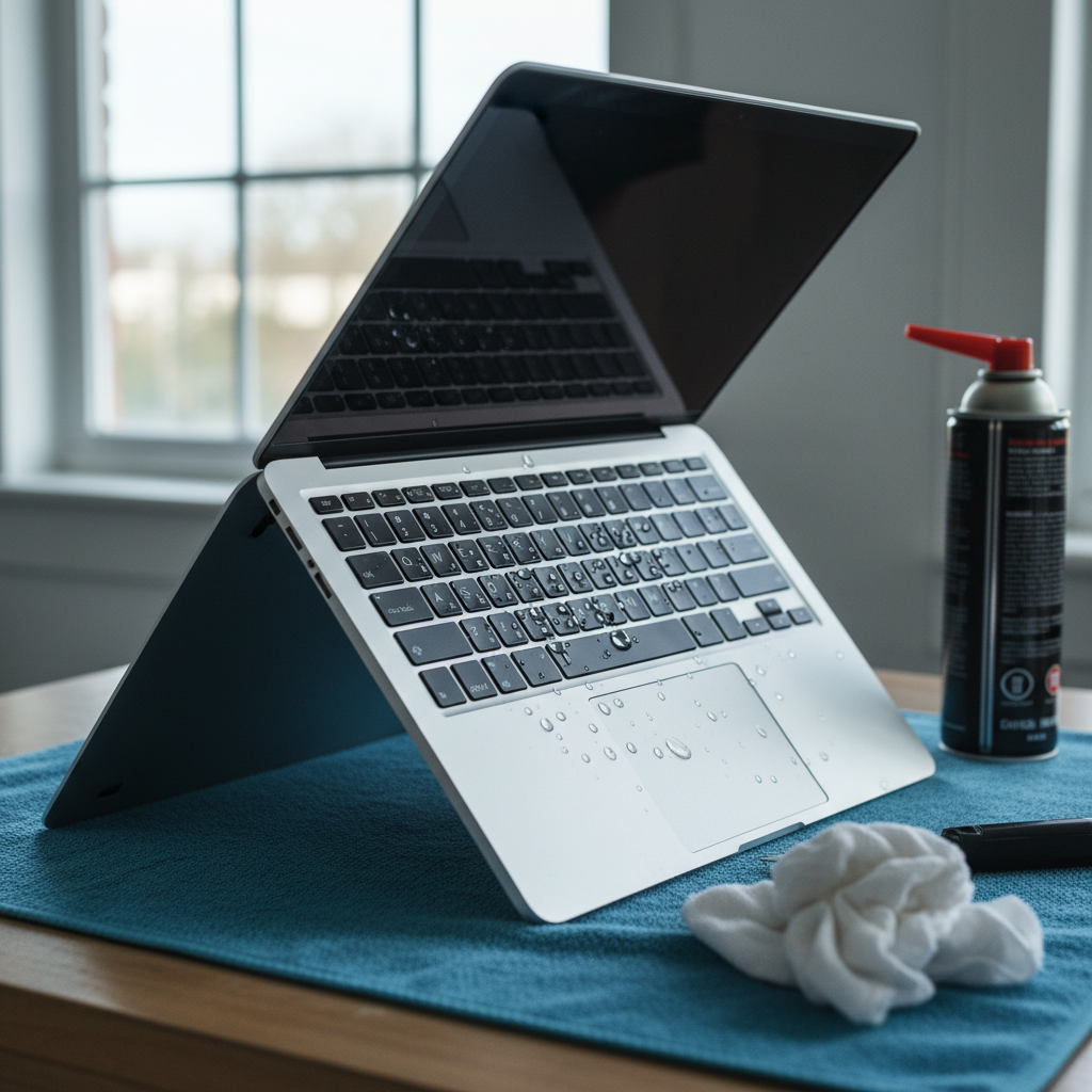 Liquid damage laptop repair in Halekulani — Newcastle NSW 2262